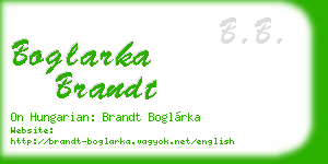 boglarka brandt business card